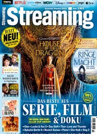 Titelbild der Ausgabe 3/2022 von Streaming. Diese Zeitschrift und viele weitere Programmzeitschriften als Abo oder epaper bei United Kiosk online kaufen.