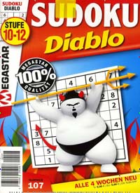 Titelbild der Ausgabe 107/2020 von Sudoku Diabolo. Diese Zeitschrift und viele weitere Groschenromane und Rätselhefte als Abo oder epaper bei United Kiosk online kaufen.