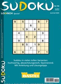 Titelbild der Ausgabe 116/2025 von Sudoku Logisch Spezial. Diese Zeitschrift und viele weitere Groschenromane und Rätselhefte als Abo oder epaper bei United Kiosk online kaufen.