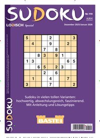 Titelbild der Ausgabe 119/2025 von Sudoku Logisch Spezial. Diese Zeitschrift und viele weitere Groschenromane und Rätselhefte als Abo oder epaper bei United Kiosk online kaufen.