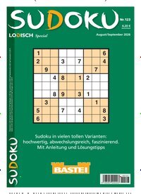 Titelbild der Ausgabe 123/2026 von Sudoku Logisch Spezial. Diese Zeitschrift und viele weitere Groschenromane und Rätselhefte als Abo oder epaper bei United Kiosk online kaufen.