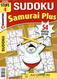 Titelbild der Ausgabe 35/2020 von Sudoku Samurai Plus. Diese Zeitschrift und viele weitere Groschenromane und Rätselhefte als Abo oder epaper bei United Kiosk online kaufen.