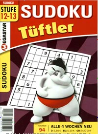 Titelbild der Ausgabe 94/2020 von Sudoku Tüftler. Diese Zeitschrift und viele weitere Groschenromane und Rätselhefte als Abo oder epaper bei United Kiosk online kaufen.