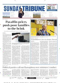 Titelbild der Ausgabe 14/2026 von Sunday Tribune. Diese Zeitschrift und viele weitere Zeitungsabos als Abo oder epaper bei United Kiosk online kaufen.