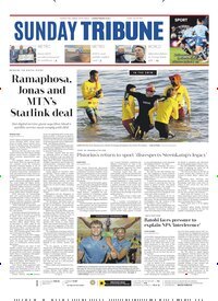 Titelbild der Ausgabe 23/2025 von Sunday Tribune. Diese Zeitschrift und viele weitere Zeitungsabos als Abo oder epaper bei United Kiosk online kaufen.