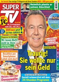 Titelbild der Ausgabe 3/2020 von Super TV. Diese Zeitschrift und viele weitere Programmzeitschriften als Abo oder epaper bei United Kiosk online kaufen.