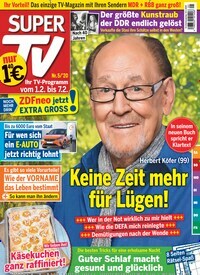 Titelbild der Ausgabe 5/2020 von Super TV. Diese Zeitschrift und viele weitere Programmzeitschriften als Abo oder epaper bei United Kiosk online kaufen.