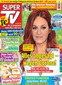 Titelbild der Ausgabe 13/2020 von Super TV. Diese Zeitschrift und viele weitere Programmzeitschriften als Abo oder epaper bei United Kiosk online kaufen.