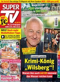 Titelbild der Ausgabe 20/2025 von Super TV. Diese Zeitschrift und viele weitere Programmzeitschriften als Abo oder epaper bei United Kiosk online kaufen.