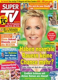 Titelbild der Ausgabe 24/2019 von Super TV. Diese Zeitschrift und viele weitere Programmzeitschriften als Abo oder epaper bei United Kiosk online kaufen.