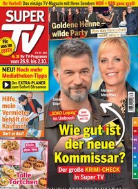 Titelbild der Ausgabe 38/2026 von Super TV. Diese Zeitschrift und viele weitere Programmzeitschriften als Abo oder epaper bei United Kiosk online kaufen.