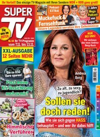 Titelbild der Ausgabe 44/2026 von Super TV. Diese Zeitschrift und viele weitere Programmzeitschriften als Abo oder epaper bei United Kiosk online kaufen.