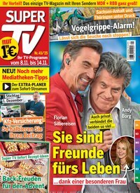 Titelbild der Ausgabe 45/2025 von Super TV. Diese Zeitschrift und viele weitere Programmzeitschriften als Abo oder epaper bei United Kiosk online kaufen.