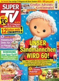 Titelbild der Ausgabe 47/2019 von Super TV. Diese Zeitschrift und viele weitere Programmzeitschriften als Abo oder epaper bei United Kiosk online kaufen.
