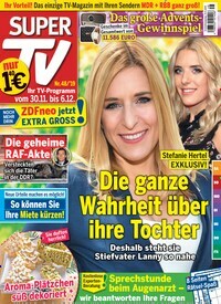 Titelbild der Ausgabe 48/2019 von Super TV. Diese Zeitschrift und viele weitere Programmzeitschriften als Abo oder epaper bei United Kiosk online kaufen.