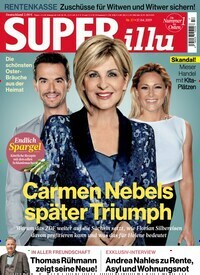 Titelbild der Ausgabe 17/2019 von SUPERillu. Diese Zeitschrift und viele weitere Lifestylemagazine und Peoplemagazine als Abo oder epaper bei United Kiosk online kaufen.