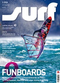 Titelbild der Ausgabe 3/2026 von surf. Diese Zeitschrift und viele weitere Sportmagazine als Abo oder epaper bei United Kiosk online kaufen.