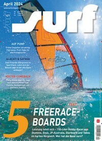 Titelbild der Ausgabe 4/2024 von surf. Diese Zeitschrift und viele weitere Sportmagazine als Abo oder epaper bei United Kiosk online kaufen.
