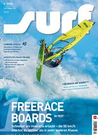 Titelbild der Ausgabe 4/2026 von surf. Diese Zeitschrift und viele weitere Sportmagazine als Abo oder epaper bei United Kiosk online kaufen.