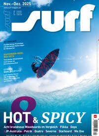 Titelbild der Ausgabe 12/2025 von surf. Diese Zeitschrift und viele weitere Sportmagazine als Abo oder epaper bei United Kiosk online kaufen.