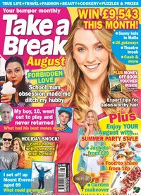 Titelbild der Ausgabe 8/2025 von Take a Break Monthly. Diese Zeitschrift und viele weitere Frauenzeitschriften als Abo oder epaper bei United Kiosk online kaufen.