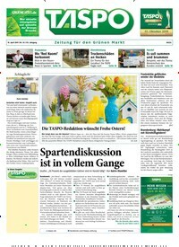 Titelbild der Ausgabe 16/2019 von TASPO. Diese Zeitschrift und viele weitere Naturzeitschriften, Landwirtschaftszeitungen und Umweltmagazine als Abo oder epaper bei United Kiosk online kaufen.