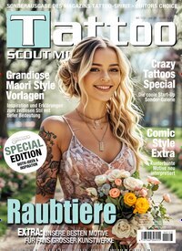 Titelbild der Ausgabe 123/2026 von Tattoo Scout. Diese Zeitschrift und viele weitere Reisemagazine, Freizeitmagazine und Wissensmagazine als Abo oder epaper bei United Kiosk online kaufen.