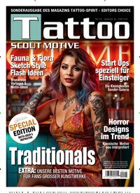Titelbild der Ausgabe 125/2026 von Tattoo Scout. Diese Zeitschrift und viele weitere Reisemagazine, Freizeitmagazine und Wissensmagazine als Abo oder epaper bei United Kiosk online kaufen.