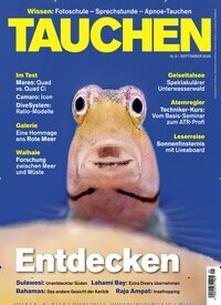 Titelbild der Ausgabe 9/2026 von Tauchen. Diese Zeitschrift und viele weitere Sportmagazine als Abo oder epaper bei United Kiosk online kaufen.