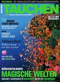 Titelbild der Ausgabe 110/2018 von TAUCHEN. Diese Zeitschrift und viele weitere Sportmagazine als Abo oder epaper bei United Kiosk online kaufen.