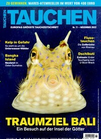 Titelbild der Ausgabe 110/2022 von TAUCHEN. Diese Zeitschrift und viele weitere Sportmagazine als Abo oder epaper bei United Kiosk online kaufen.
