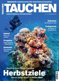 Titelbild der Ausgabe 120/2023 von TAUCHEN. Diese Zeitschrift und viele weitere Sportmagazine als Abo oder epaper bei United Kiosk online kaufen.