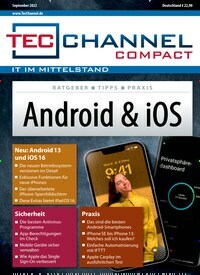 Titelbild der Ausgabe 9/2022 von TecChannel Compact. Diese Zeitschrift und viele weitere Computerzeitschriften, Tabletmagazine und Smartphonemagazine als Abo oder epaper bei United Kiosk online kaufen.