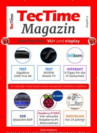 Titelbild der Ausgabe 14/2019 von TecTime Magazin. Diese Zeitschrift und viele weitere Audiomagazine, Filmmagazine und Fotozeitschriften als Abo oder epaper bei United Kiosk online kaufen.