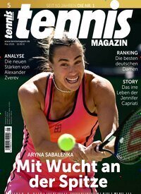 Titelbild der Ausgabe 5/2026 von tennisMAGAZIN. Diese Zeitschrift und viele weitere Sportmagazine als Abo oder epaper bei United Kiosk online kaufen.