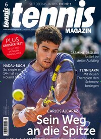 Titelbild der Ausgabe 6/2025 von tennisMAGAZIN. Diese Zeitschrift und viele weitere Sportmagazine als Abo oder epaper bei United Kiosk online kaufen.