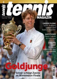Titelbild der Ausgabe 8/2026 von tennisMAGAZIN. Diese Zeitschrift und viele weitere Sportmagazine als Abo oder epaper bei United Kiosk online kaufen.
