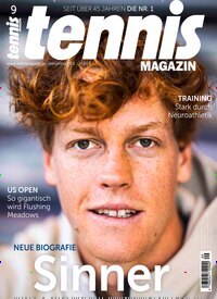 Titelbild der Ausgabe 9/2025 von tennisMAGAZIN. Diese Zeitschrift und viele weitere Sportmagazine als Abo oder epaper bei United Kiosk online kaufen.