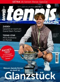 Titelbild der Ausgabe 30/2024 von tennisMAGAZIN. Diese Zeitschrift und viele weitere Sportmagazine als Abo oder epaper bei United Kiosk online kaufen.