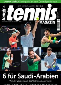 Titelbild der Ausgabe 40/2024 von tennisMAGAZIN. Diese Zeitschrift und viele weitere Sportmagazine als Abo oder epaper bei United Kiosk online kaufen.