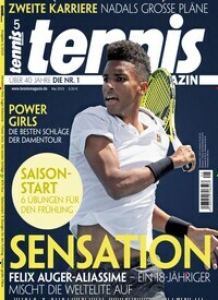 Titelbild der Ausgabe 50/2019 von tennisMAGAZIN. Diese Zeitschrift und viele weitere Sportmagazine als Abo oder epaper bei United Kiosk online kaufen.