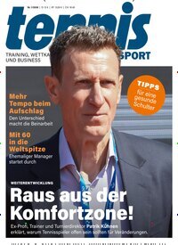 Titelbild der Ausgabe 1/2026 von tennisSPORT. Diese Zeitschrift und viele weitere Sportmagazine als Abo oder epaper bei United Kiosk online kaufen.