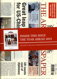 Titelbild der Ausgabe 1/2013 von The Art Newspaper. Diese Zeitschrift und viele weitere Reisemagazine, Freizeitmagazine und Wissensmagazine als Abo oder epaper bei United Kiosk online kaufen.