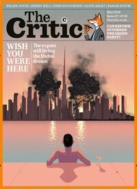 Titelbild der Ausgabe 5/2026 von The Critic. Diese Zeitschrift und viele weitere Reisemagazine, Freizeitmagazine und Wissensmagazine als Abo oder epaper bei United Kiosk online kaufen.