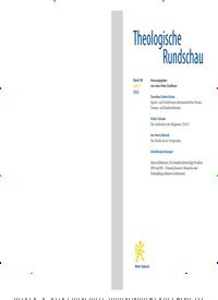 Titelbild der Ausgabe 3/2025 von Theologische Rundschau (ThR). Diese Zeitschrift und viele weitere Kunstmagazine und Kulturmagazine als Abo oder epaper bei United Kiosk online kaufen.