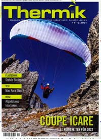 Titelbild der Ausgabe 12/2021 von Thermik. Diese Zeitschrift und viele weitere Reisemagazine, Freizeitmagazine und Wissensmagazine als Abo oder epaper bei United Kiosk online kaufen.