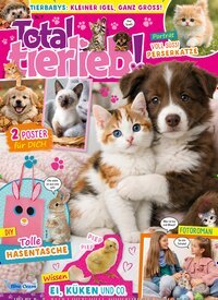 Titelbild der Ausgabe 7/2026 von Total tierlieb!. Diese Zeitschrift und viele weitere Jugendzeitschriften und Kinderzeitschriften als Abo oder epaper bei United Kiosk online kaufen.