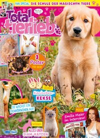 Titelbild der Ausgabe 8/2025 von Total tierlieb!. Diese Zeitschrift und viele weitere Jugendzeitschriften und Kinderzeitschriften als Abo oder epaper bei United Kiosk online kaufen.