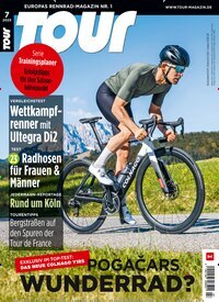 Titelbild der Ausgabe 7/2025 von Tour. Diese Zeitschrift und viele weitere Sportmagazine als Abo oder epaper bei United Kiosk online kaufen.