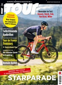 Titelbild der Ausgabe 8/2025 von Tour. Diese Zeitschrift und viele weitere Sportmagazine als Abo oder epaper bei United Kiosk online kaufen.
